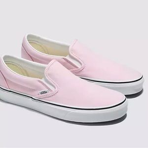 WOMENS Slip on Vans BLUSHING/TRUE WHITE